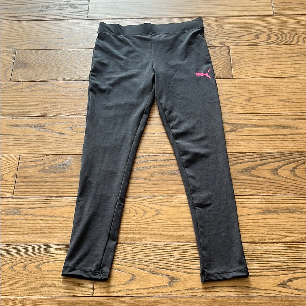 Puma Black and Pink Leggings Athletic Fit